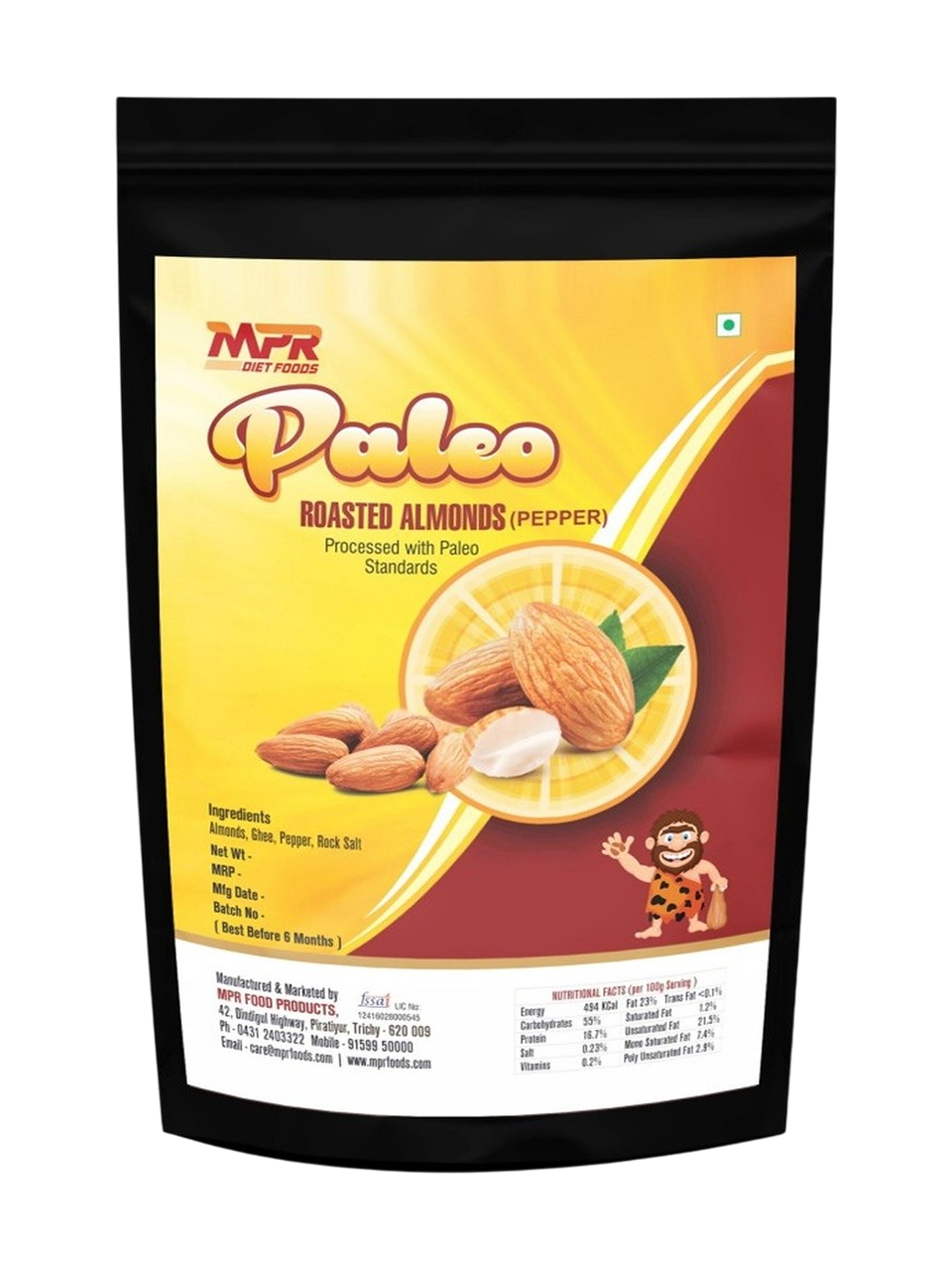 Roasted Almonds Pepper Flavor